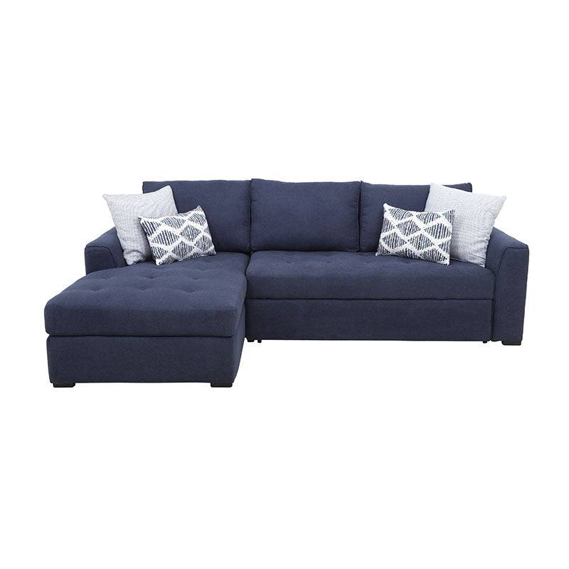 Sala Marina con Chaise en color Azul con Tela D'europe