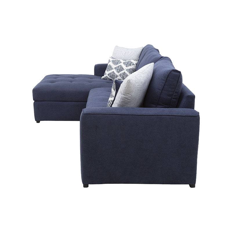 Sala Marina con Chaise en color Azul con Tela D'europe