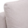 Módulo de sala Nube de Deurope.com.mx, sillón central con banca, estructura de madera de pino, tapizado en tela con textura suave.