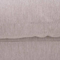 Sala Nube deurope.com.mx, conjunto con taburete en tela beige, estructura de madera de pino, frente de 103 cm, fondo y alto similares.