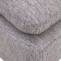 Sillón central de sala Nube de Deurope, módulo de tela beige con textura suave, estructura de madera de pino.