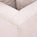 Módulo de sala Nube Esquinero de Deurope en tela beige, con estructura de madera de pino y textura suave.