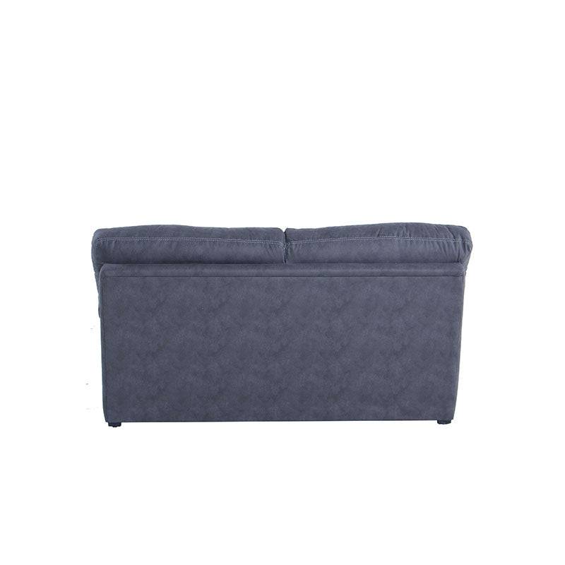 Sofá loveseat Calvin de deurope.com.mx en color gris con cojines acolchados y estructura moderna para sala de estar.