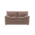 Sofá loveseat Calvin de deurope.com.mx en color gris, con cojines acolchados y estructura moderna para sala de estar.