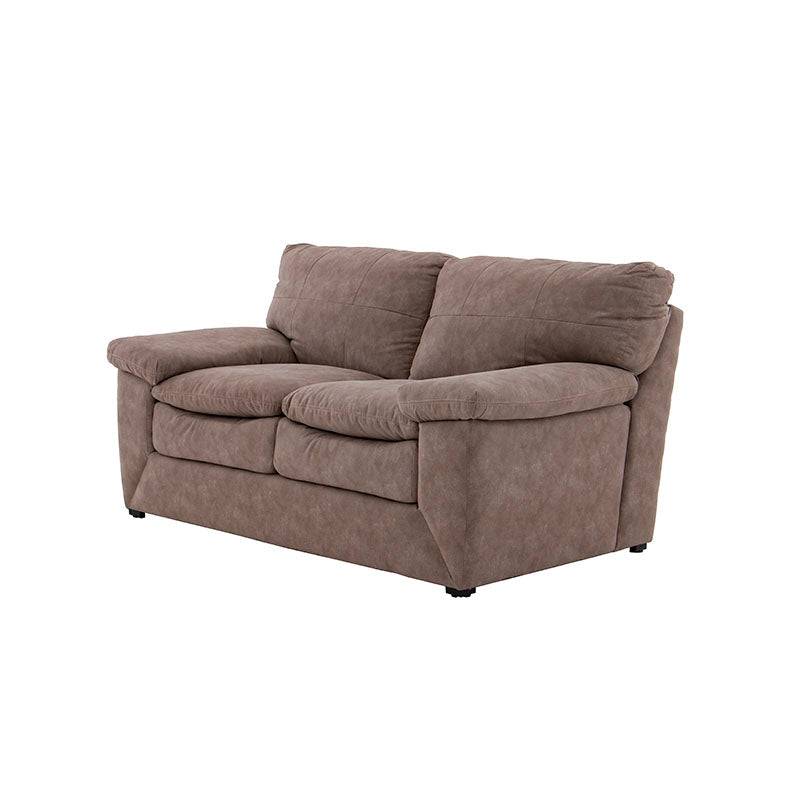 Sofá loveseat Calvin de deurope.com.mx en color gris con cojines cómodos y diseño moderno para sala de estar.
