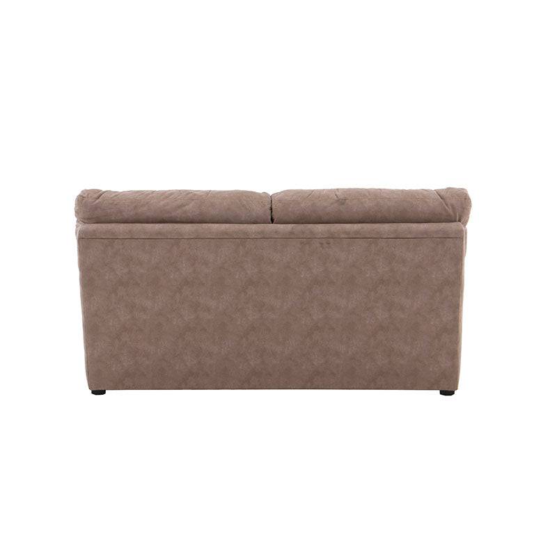Sofá loveseat Calvin de deurope.com.mx en color gris con cojines acolchados y estructura moderna para sala de estar.