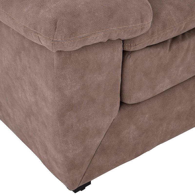 Sofá loveseat Calvin de deurope.com.mx en color gris con cojines cómodos y estructura moderna para sala de estar.