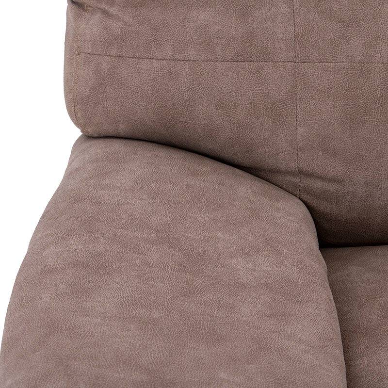 Sofá loveseat Calvin de deurope.com.mx en color gris con cojines acolchados y estructura moderna para sala de estar.