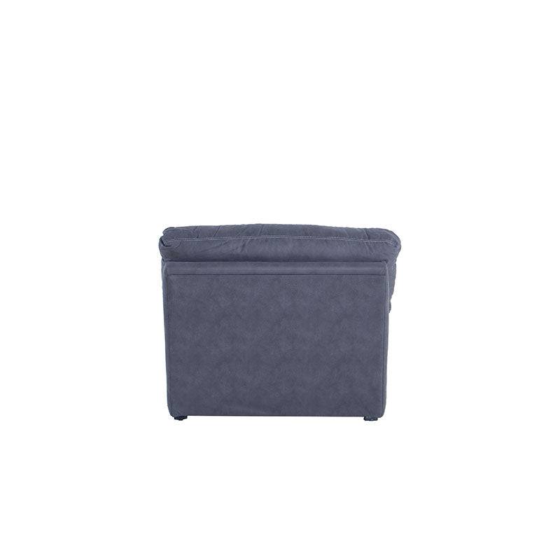 Sillón Calvin de Deurope, asiento acolchado y respaldo ergonómico en color gris, ideal para sala moderna.