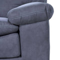 Sillón Calvin de Deurope, asiento cómodo con tapizado en tela gris y diseño moderno para sala de estar.