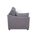 Módulo lateral izquierdo para sala Francesca en tela gris oscuro, de europe.com.mx, con tapizado en tela plano y medidas de 102x88x93 cm.
