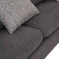 Sala de estar gris Jess con chaise longue derecha, sofá moderno de deurope.com.mx, ideal para espacios elegantes y cómodos.