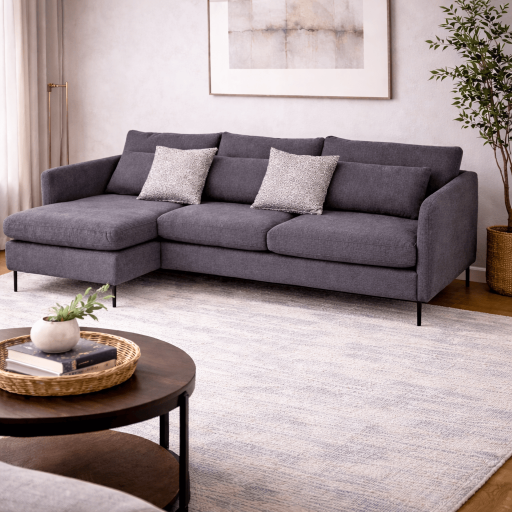 Sala Jess Chaise Izquierdo Gris
