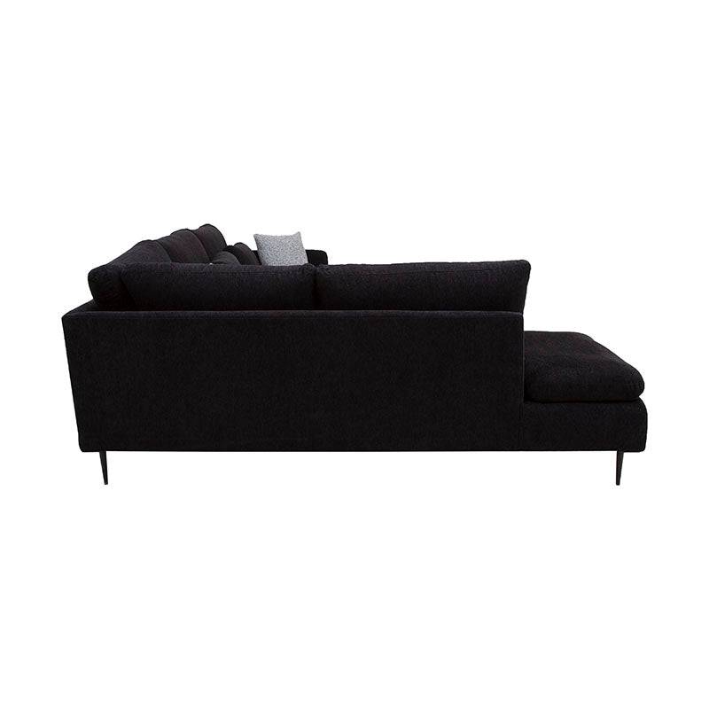 Sala con Chaise Jess - Negra 06