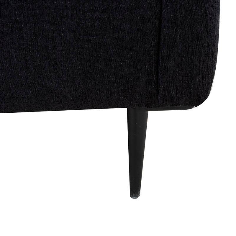 Sala con Chaise Jess - Negra 12