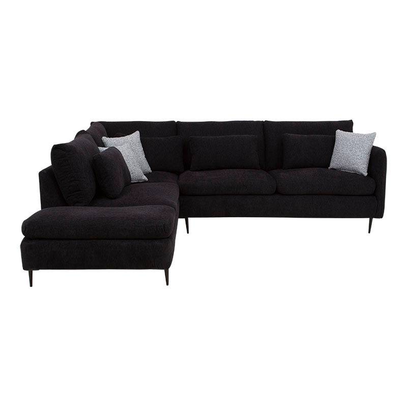 Sala con Chaise Jess - Negra 01