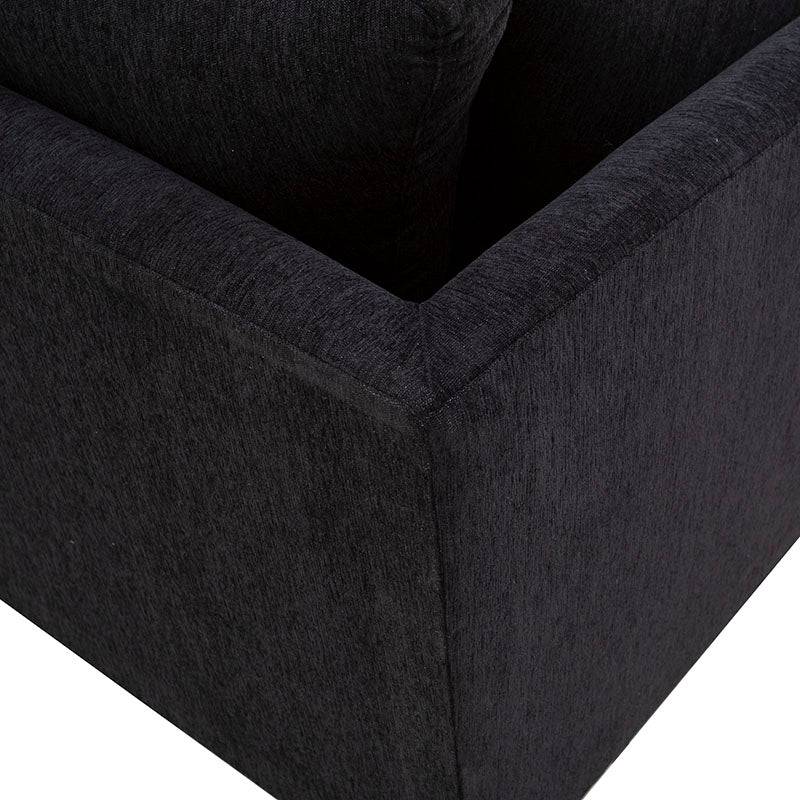 Sala con Chaise Jess - Negra 09