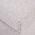 Módulo de sala San Miguel Esquinero de Deurope.com.mx en tela marfil con textura afelpada, 103x81x103 cm, asiento y respaldo acolchados