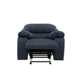 Sillón individual de la sala Enzo III en cuero azul cobalto, deupeore.com.mx, con acabado en leather touch y dimensiones de 105x97x100 cm.
