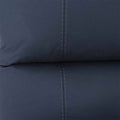 Sillón central módulo de sala Enzo III en piel azul cobalto, deurope.com.mx, con acabado en leather touch y dimensiones de 60x97x100 cm.