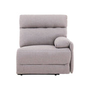 Módulo lateral derecho de la sala Pauda II en tapiz gris, de lujo y diseño moderno, de la marca deurope.com.mx.