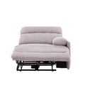 Módulo lateral derecho de la sala Pauda II en tela gris, de la marca deurope.com.mx, con asiento y respaldo tapizados.