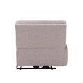 Módulo lateral izquierdo de sala Pauda II en gris tapizado de tela, con dimensiones 105x100x90 cm, de la marca deurope.com.mx.