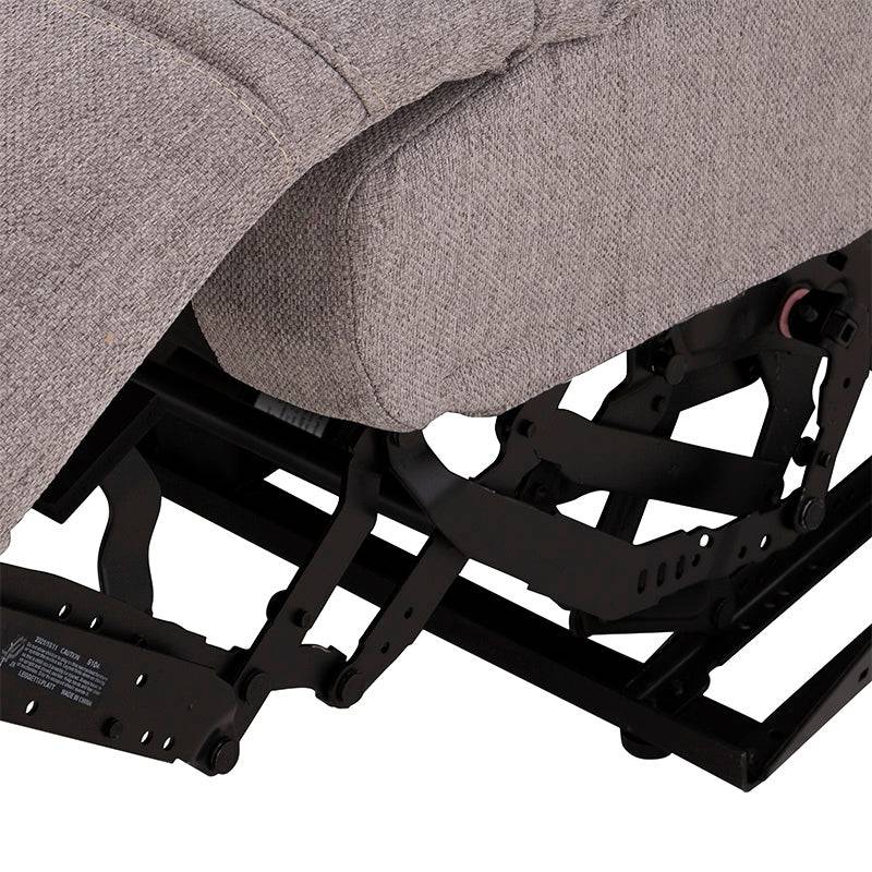 Módulo lateral izquierdo de la sala Pauda II en gris, tapizado en tela, con dimensiones de 105x100x90 cm, de la marca deurope.com.mx.