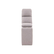 Sala Pauda II deurope.com.mx, sala modular gris con consola de tela tapizada, 30 cm de alto, 100 cm de ancho y 90 cm de fondo.