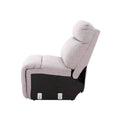 Sillón central del módulo de sala Pauda II en tapiz gris, con estructura moderna y dimensiones de 80x100x90 cm, deurope.com.mx