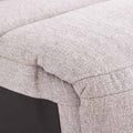 Sillón central del módulo de sala Pauda II de color gris con tapiz de tela, frente 80 cm, alto 100 cm, fondo 90 cm