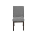 Juego de comedor Quetzal de 7 piezas con sillas Murcia, de decorativo estilo moderno, en color gris oscuro.