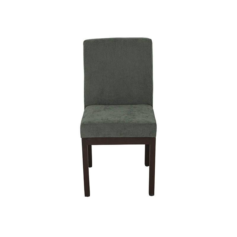 Silla Murcia para juego de comedor Quetzal de 7 piezas, con asiento y respaldo de madera y estructura metálica en color natural