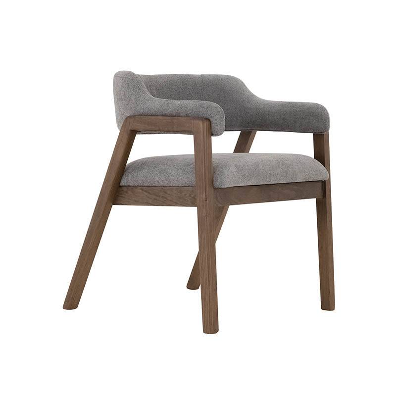Silla de comedor gris oscuro Silla Balam de deurope.com.mx, estructura moderna y asiento acolchado.
