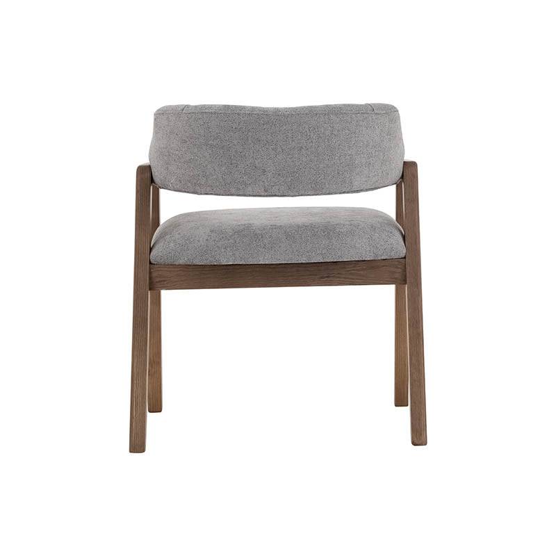 Silla de comedor gris oscuro Balam de Deurope.com.mx, estructura moderna y asiento cómodo para sala de comedor.