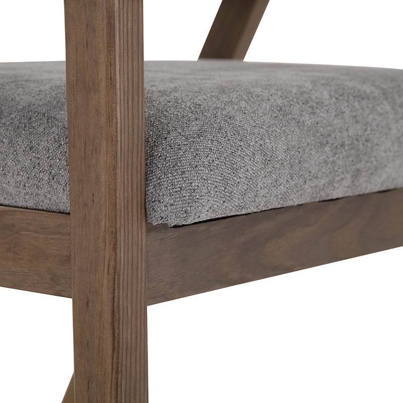 Silla de comedor gris oscuro Balam de deurope.com.mx, diseño moderno y elegante para el hogar.
