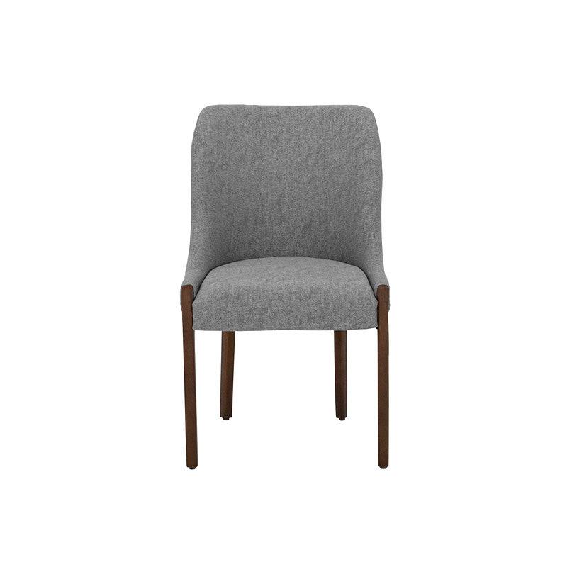 Juego de comedor Quetzal de 7 piezas con sillas grises, estilo moderno y elegante para comedor.