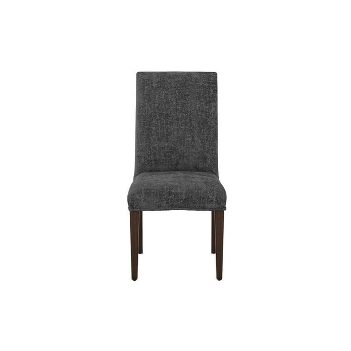 Juego de comedor Vemer de 10 piezas con sillas grises, conjunto elegante y moderno para comedor en tonos neutros.