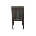 Silla verde Murcia para comedor, parte del juego de comedor Quetzal de 7 piezas, en un ambiente moderno.