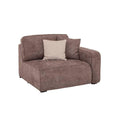 Sofá de sala Megan de 3 piezas en color beige con sillón lateral derecho, ideal para espacios modernos y cómodos.