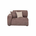 Sillón lateral izquierdo de la sala Megan deupeore, módulo de sala beige, con cojines cómodos y diseño moderno.