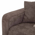Sillón lateral izquierdo de la sala Megan en color beige, módulo de sala de Deurope.com.mx con diseño moderno.