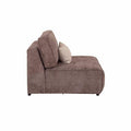 Juego de sala Megan de 5 piezas con sillones en color café para sala moderna y cómoda, diseñado por deurope.com.mx