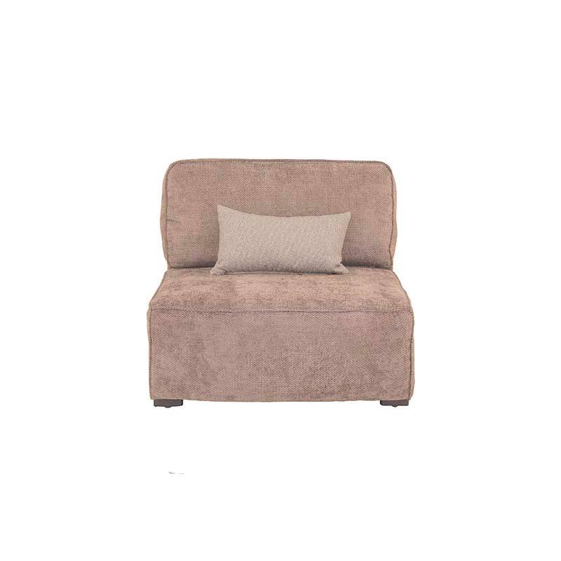 Juego de sala Megan de 5 piezas con sillones café y sofá central, ideal para decorar tu sala de Deurope.com.mx