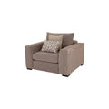 Sillón individual Oporto en color gris, con estructura moderna y asiento acolchado, ideal para espacios de descanso.