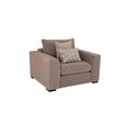 Sillón individual Oporto de Deurope.com.mx con tapizado en tela y estructura moderna, ideal para sala o oficina.