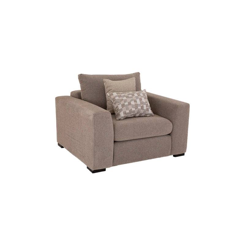 Sillón individual Oporto de Deurope.com.mx con tapizado en tela y estructura moderna, ideal para sala o oficina.
