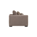 Sillón individual Oporto de deurope.com.mx, con estructura moderna y tapizado en tela beige, visible en la imagen.