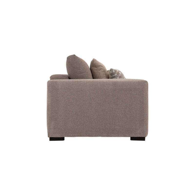 Sillón individual Oporto de deurope.com.mx, con estructura moderna y tapizado en tela beige, visible en la imagen.
