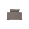 Sillón individual Oporto de deurope.com.mx, asiento acolchado con respaldo y patas de madera en un ambiente moderno.